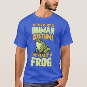 Camiseta Esta é a minha fantasia humana. Eu sou mesmo um Sa