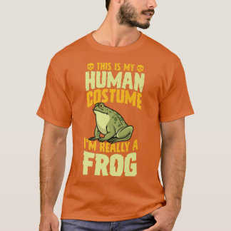 Camiseta Esta é a minha fantasia humana. Eu sou mesmo um Sa