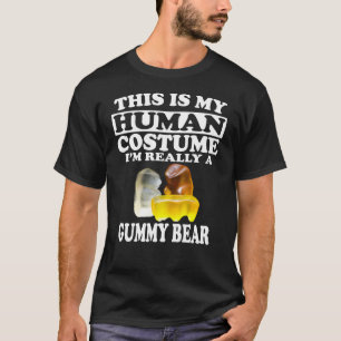 Camiseta Esta é a minha fantasia humana, eu sou mesmo um u