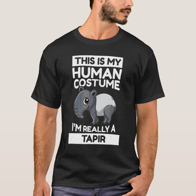 Camiseta Esta é a minha fantasia humana, eu sou mesmo uma T (Frente)