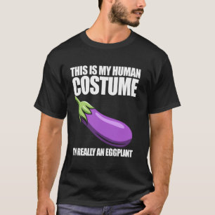 Camiseta Esta é a minha fantasia humana, eu sou realmente u