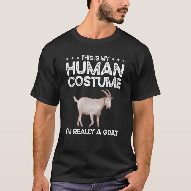 Camiseta Esta é a minha fantasia humana. Eu sou realmente u (Frente)