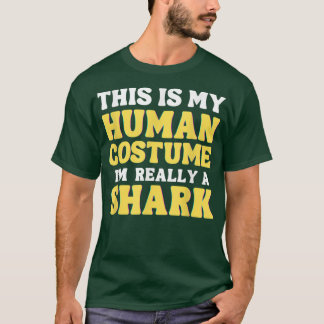 Camiseta Esta é a minha fantasia humana Eu sou realmente um