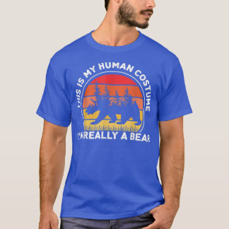 Camiseta Esta é a minha fantasia humana Eu sou realmente um