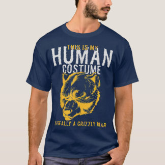 Camiseta Esta é a minha fantasia humana Eu sou realmente um