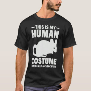 Camiseta Esta é a minha fantasia humana Eu sou realmente um