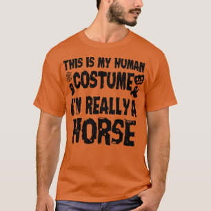 Camiseta Esta é a minha fantasia humana Eu sou um verdadeir