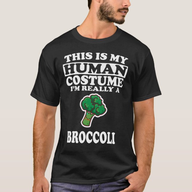 Camiseta Esta é a minha fantasia humana, sou mesmo um bróco (Frente)