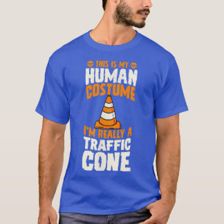 Camiseta Esta é a minha fantasia humana. Sou mesmo um Cone 