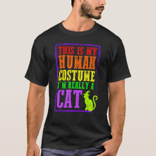 Camiseta Esta é a minha fantasia humana. Sou mesmo um fanfa