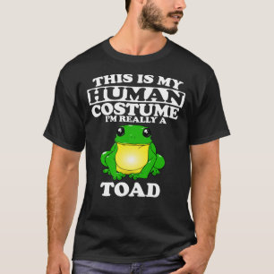 Camiseta Esta é a minha fantasia humana, sou mesmo um sapo