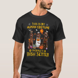 Camiseta Esta é a minha fantasia humana. Sou mesmo um sette