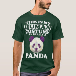 Camiseta Esta é a minha fantasia humana. Sou mesmo um urso