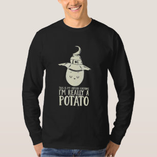 Camiseta Esta é a minha fantasia humana. Sou mesmo uma bata