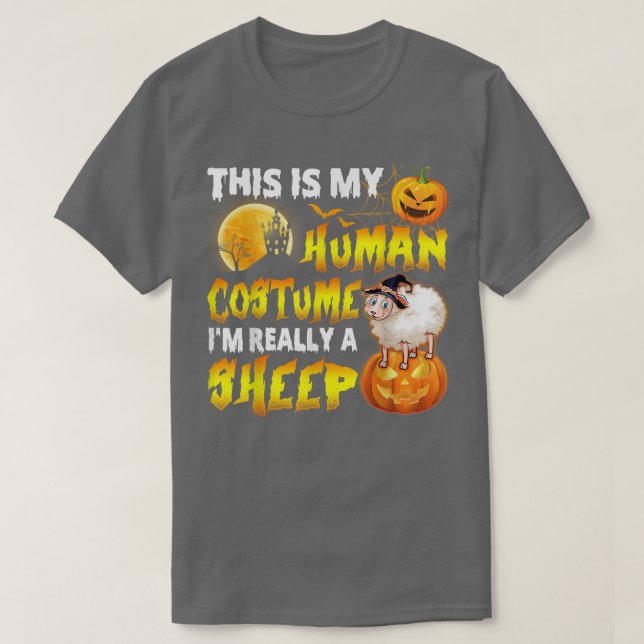 Camiseta Esta é a minha fantasia humana. Sou mesmo uma brux (Frente do Design)
