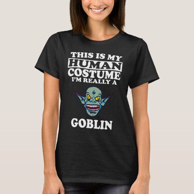Camiseta Esta é a minha fantasia humana. Sou mesmo uma cami (Frente)