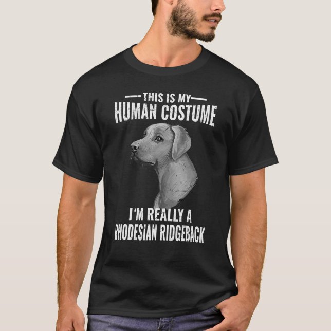 Camiseta Esta é a minha fantasia humana. Sou mesmo uma rode (Frente)