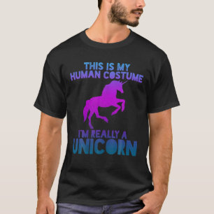 Camiseta Esta é a minha fantasia humana. Sou muito engraçad