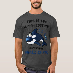 Camiseta Esta é a minha fantasia humana. Sou, na verdade, u