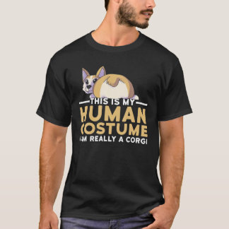 Camiseta Esta é a minha fantasia humana. Sou um Cachorro de