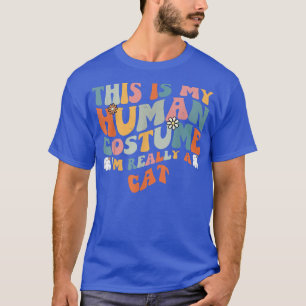 Camiseta Esta é a minha fantasia humana. Sou um Retro Gr