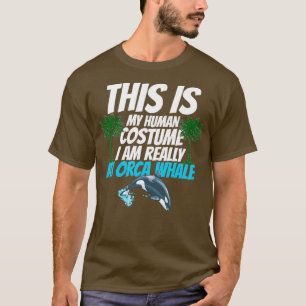 Camiseta Esta é a minha fantasia humana. Sou uma baleia de