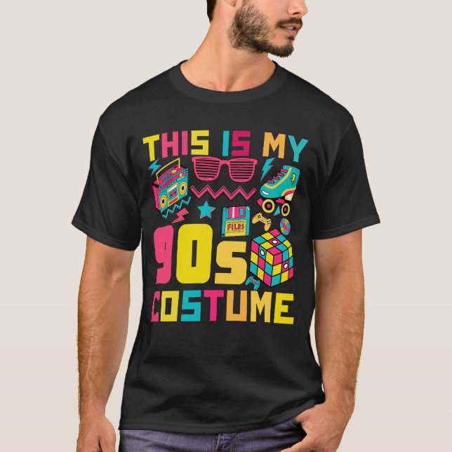 Camiseta Esta é a minha Festa 90s Figurume 90s Engraçada é  (Frente)