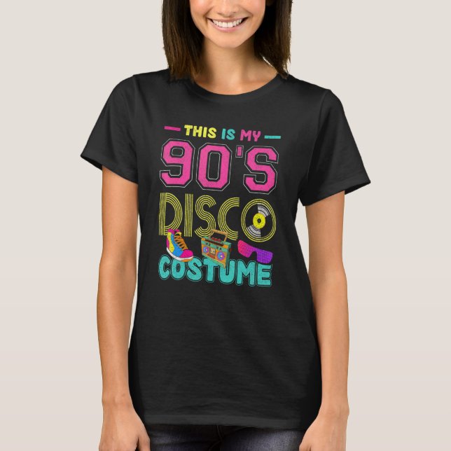 Camiseta Esta é a minha Festa de Figurino Disco 90 na Músic (Frente)