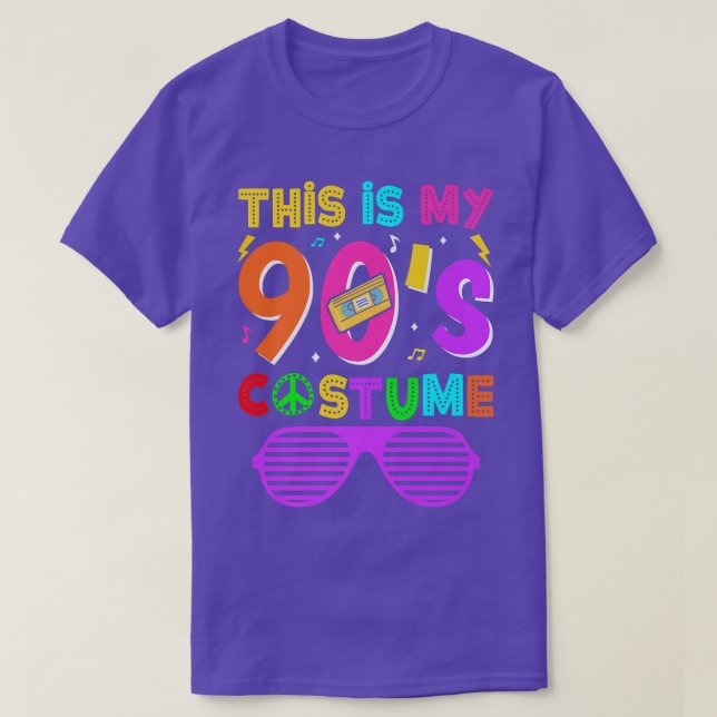 Camiseta Esta é a minha Festa de Tema Musical dos anos 90 (Frente do Design)