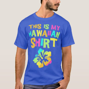 Camiseta Esta É A Minha Festa Tropical Hawaiana De Luau, Nó