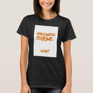 Camiseta Esta É A Minha Figurinha De Halloween Que Trabalhe