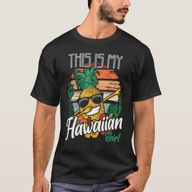 Camiseta Esta É A Minha Fruta Hawaii Hawaii Pineapple Aloha (Frente)