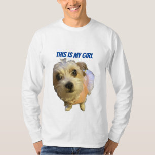 CAMISETA ESTA É A MINHA GAROTA DE DORMIR BÁSICA
