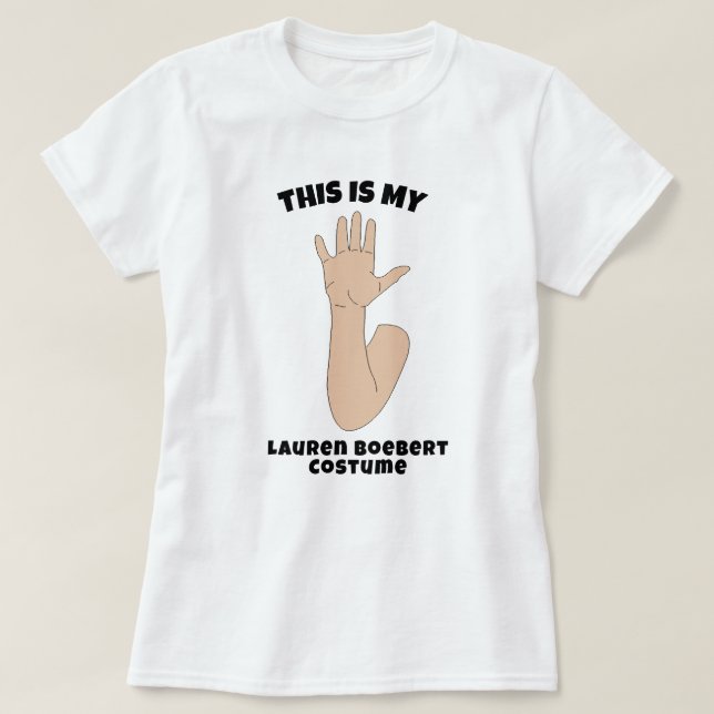 Camiseta Esta é a minha Lauren Boebert Costume (Frente do Design)