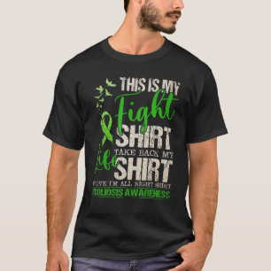 Camiseta Esta É A Minha Luta Contra A Scoliose Sensibilizaç