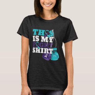 Camiseta Esta É A Minha Luta Contra O Suicídio