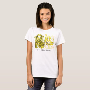 Camiseta Esta é a minha luta contra Spina Bifida Warrior Bo