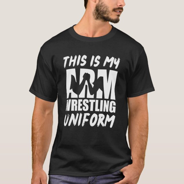 Camiseta Esta É A Minha Luta De Braço Uniforme De (Frente)