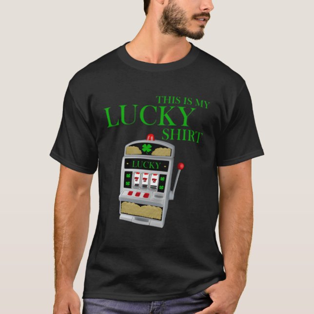 Camiseta Esta É A Minha Máquina Sortuda. (Frente)