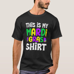 Camiseta Esta É A Minha Mardi Gras New Orleans Fat Terça 1
