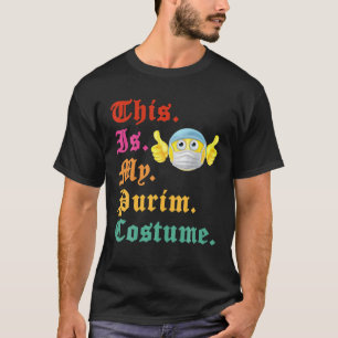 Camiseta Esta É A Minha Máscara De Cara Judaica Engraçad