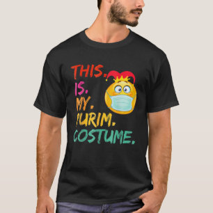 Camiseta Esta É A Minha Máscara De Cara Judaica Engraçada
