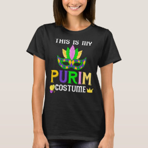 Camiseta Esta É A Minha Máscara De Costume De Purim Hamanta