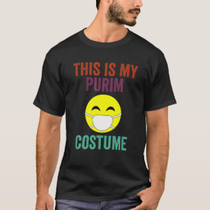 Camiseta Esta É A Minha Máscara Judaica De Costume De Purim