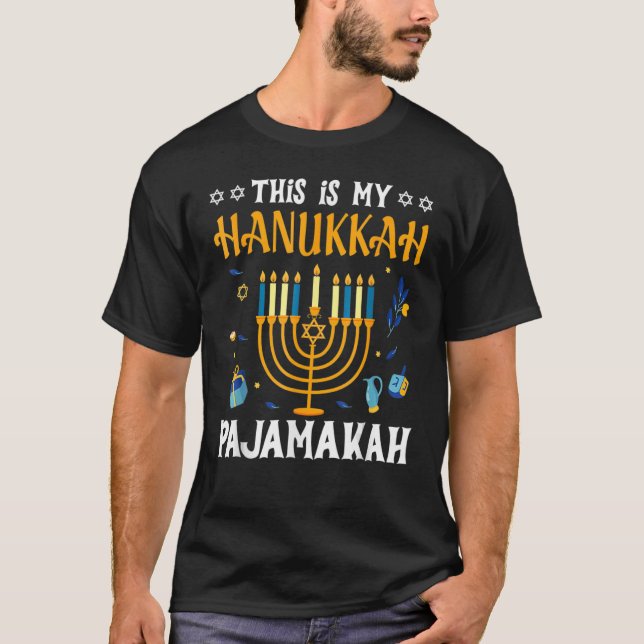 Camiseta Esta É A Minha Mulher De Hanukkah Pajamakah Hanukk (Frente)