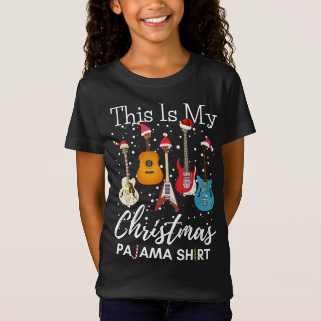 Camiseta Esta É A Minha Música Guitarrista De Natal (Frente)