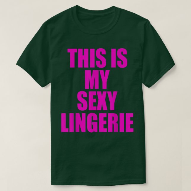 Camiseta Esta é a minha noite de Lingerie para mulheres mul (Frente do Design)