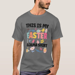 Camiseta Esta É A Minha Páscoa Pajama Bunny Easter Egg