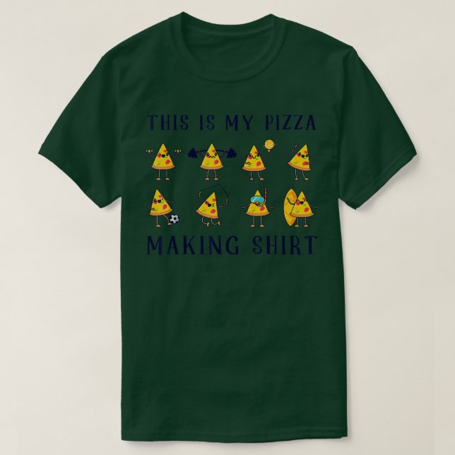 Camiseta Esta É A Minha Pizza Fazer Shirt Pizza Maker 559 (Frente do Design)