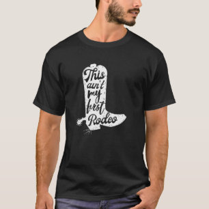 Camiseta Esta É A Minha Primeira Vaca Do Rodeio Vintage Rod